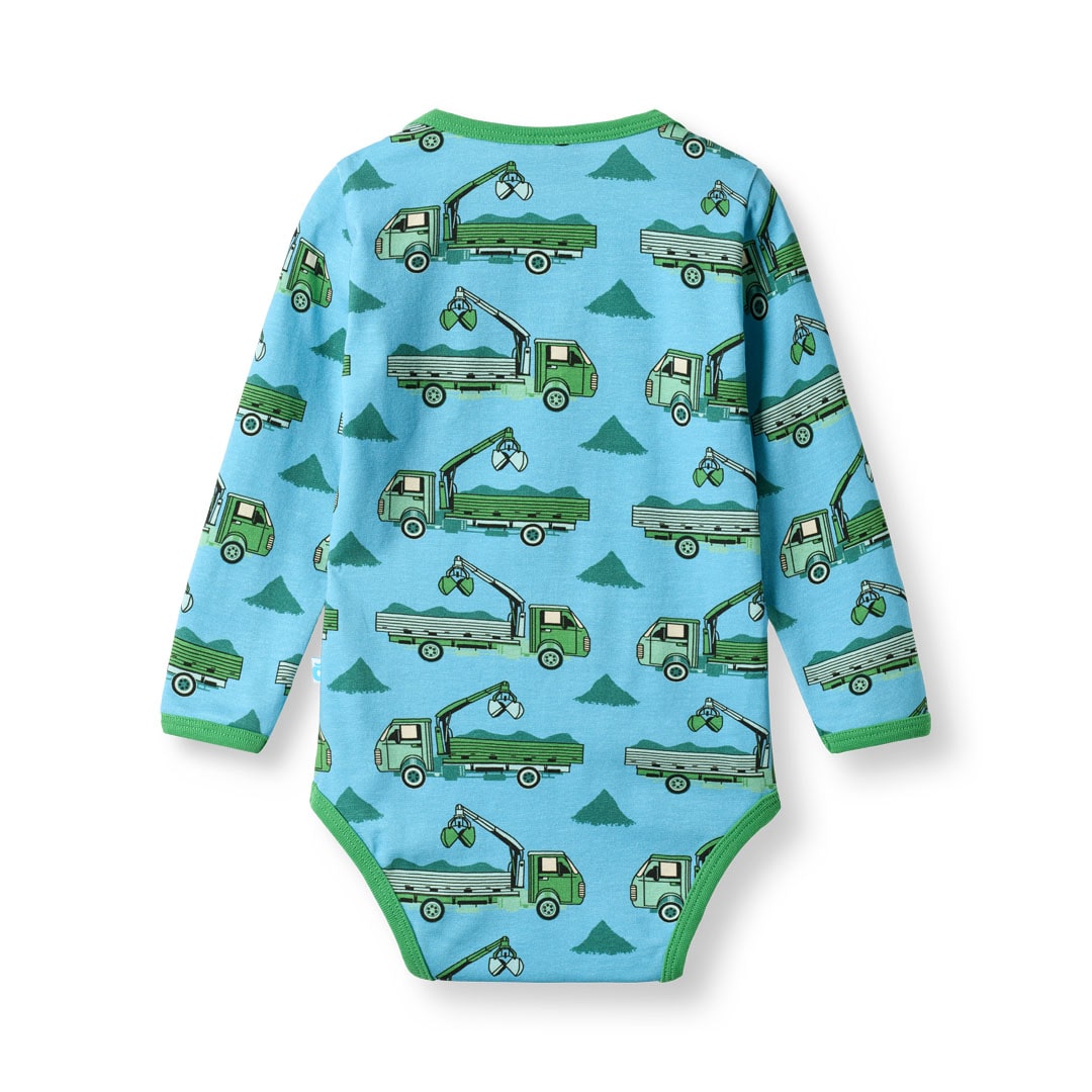 Elstar Langärmliger Baby Body mit Trucks