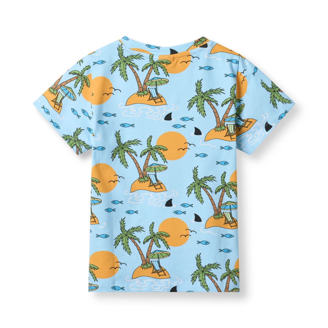 Gala T-shirt mit tropischer Insel