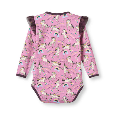 Regent Langärmliger Baby Body mit Einhörnern