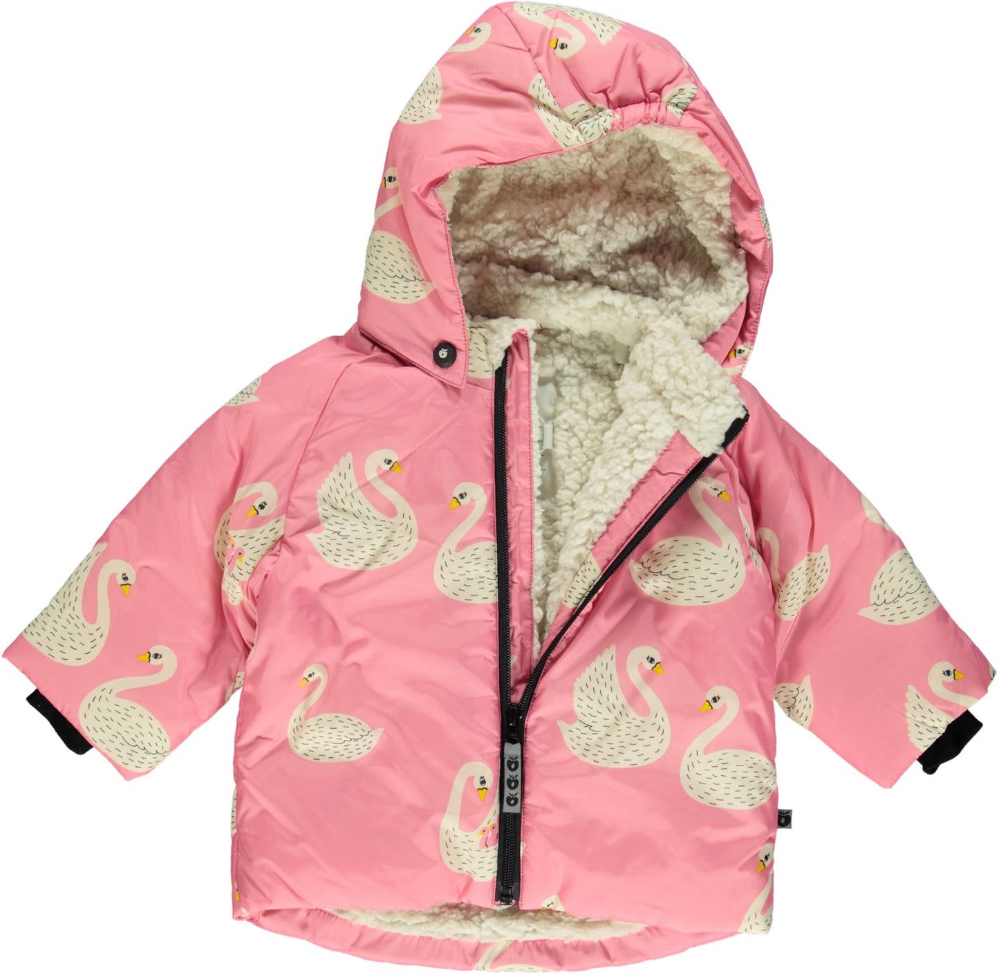 Baby Winter Jacke mit Schwäne