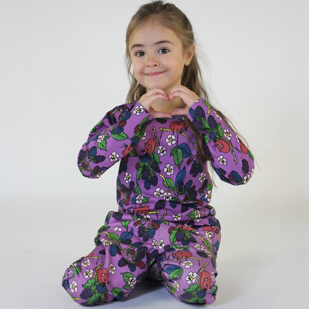 Langarmshirt mit Brombeeren