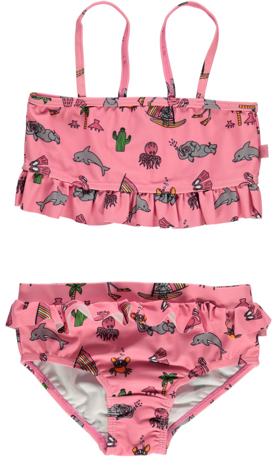 UV50 Bikini mit Rüschen und Unterwasserwelt