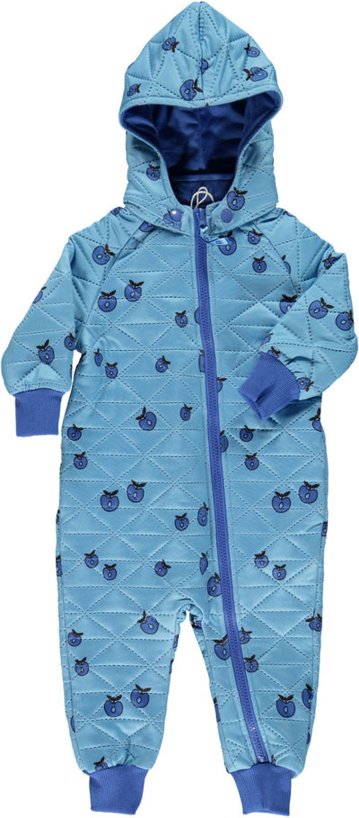 Gesteppten Thermoanzug für Babys mit Äpfeln