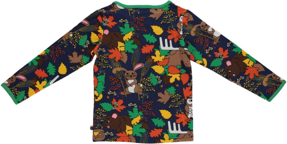 Langarmshirt mit Tiere des Waldes
