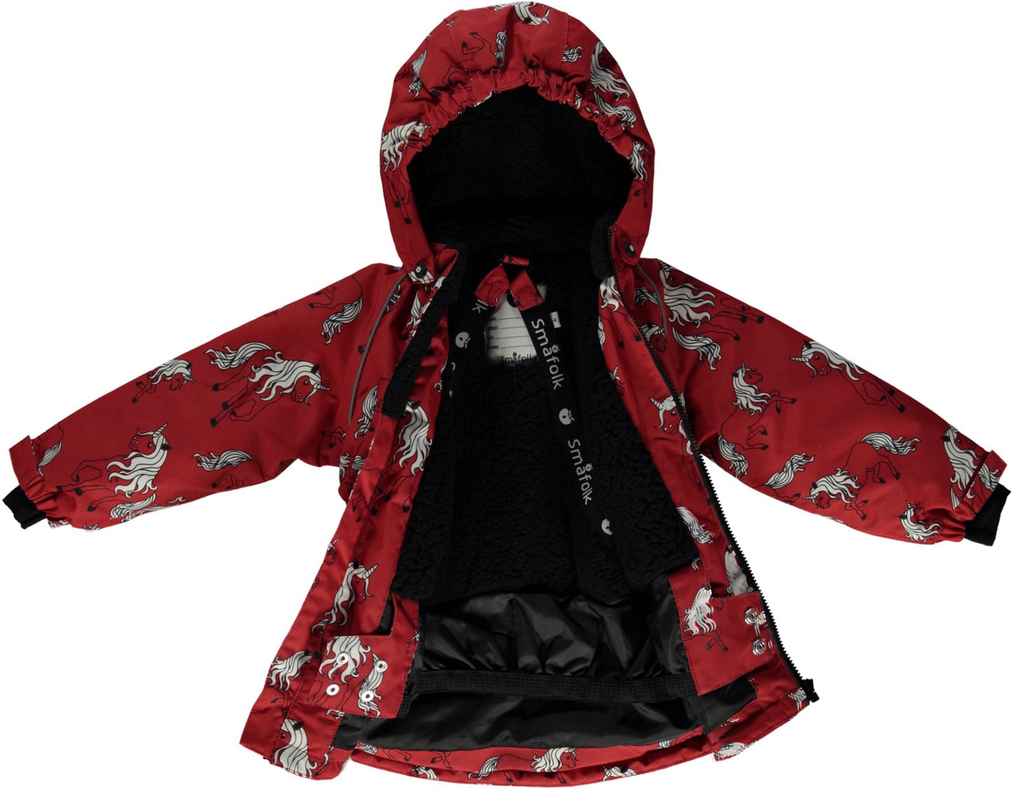 Winterjacke mit Einhörnern