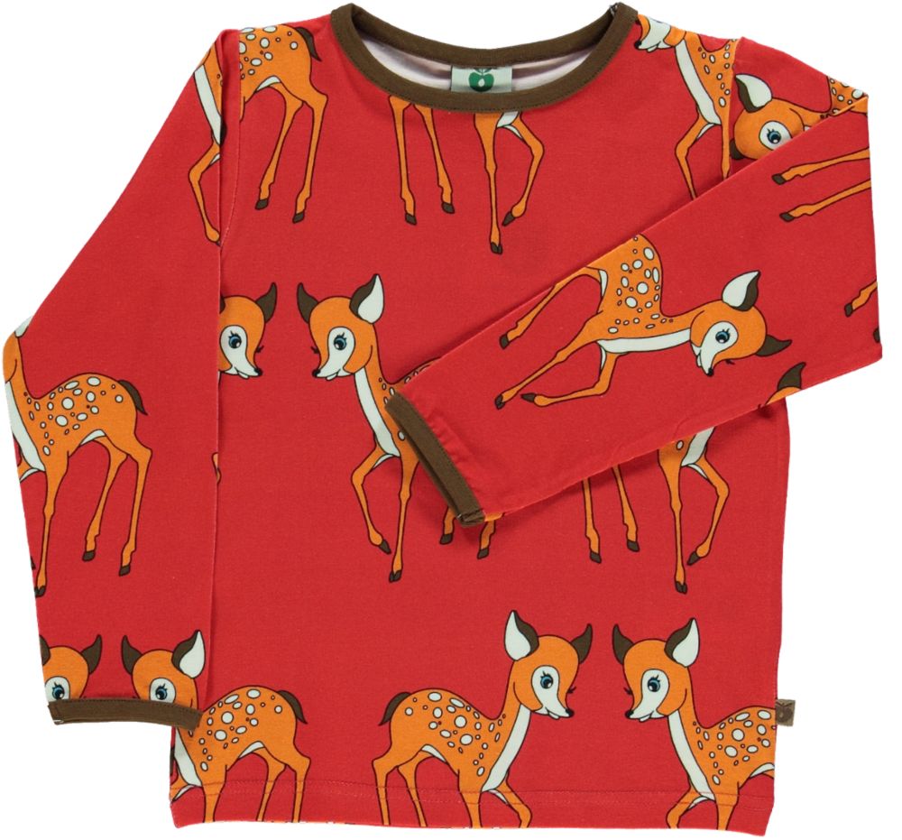Langarmshirt mit Hirschmotiv