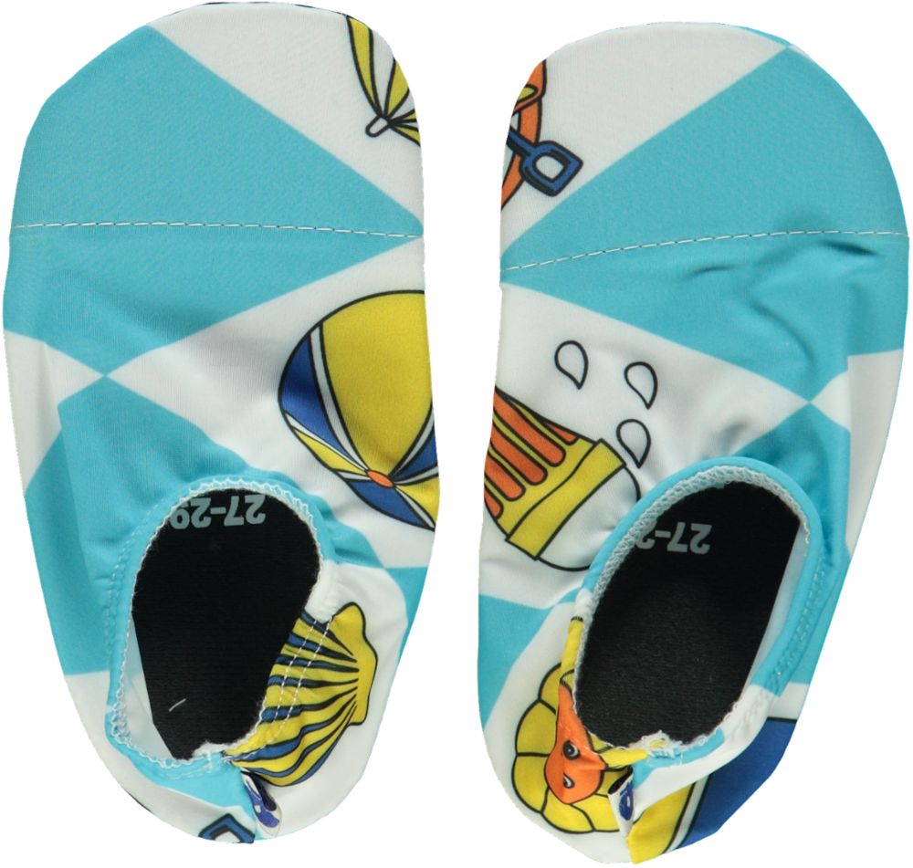 UV50 Schwimmschuhe mit Sommerferiensymbolen