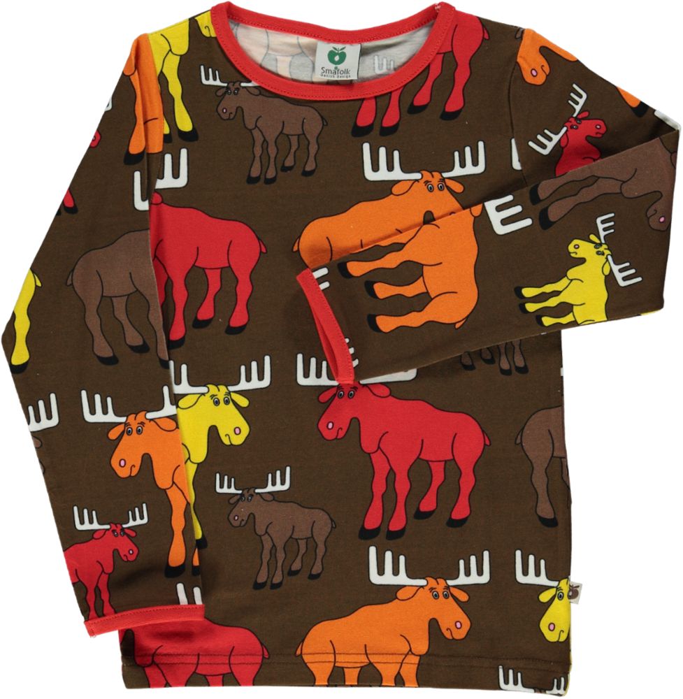 Langarmshirt mit Elchmotiv