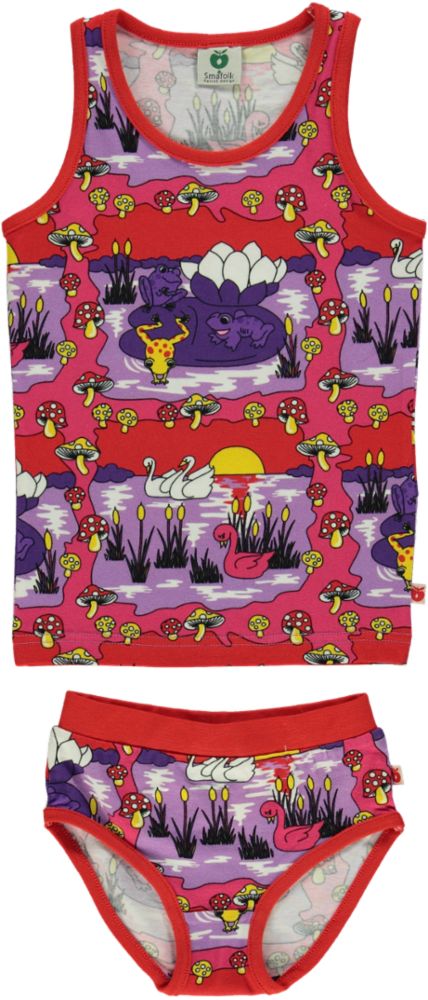Underwear Girl. Swan & Frog