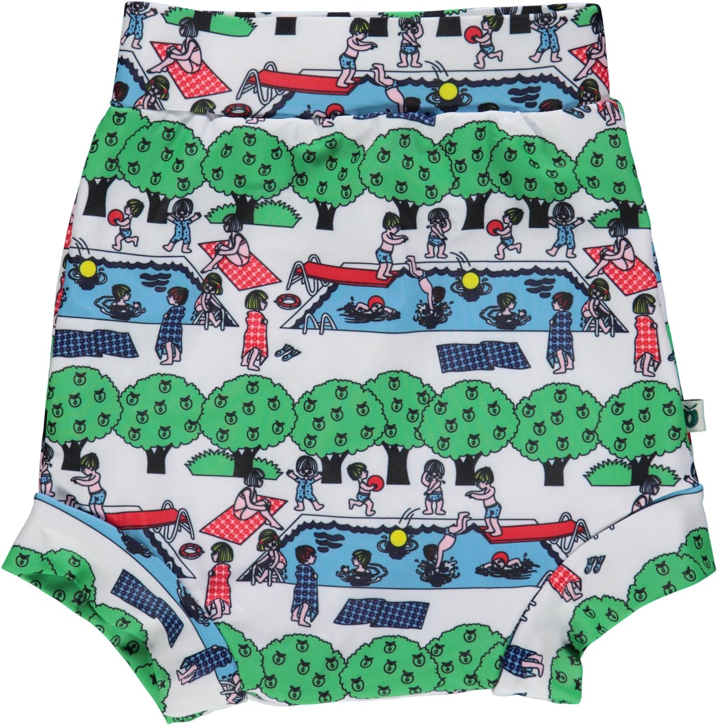 Swimwear. Baby pants high. Swimming Pool.