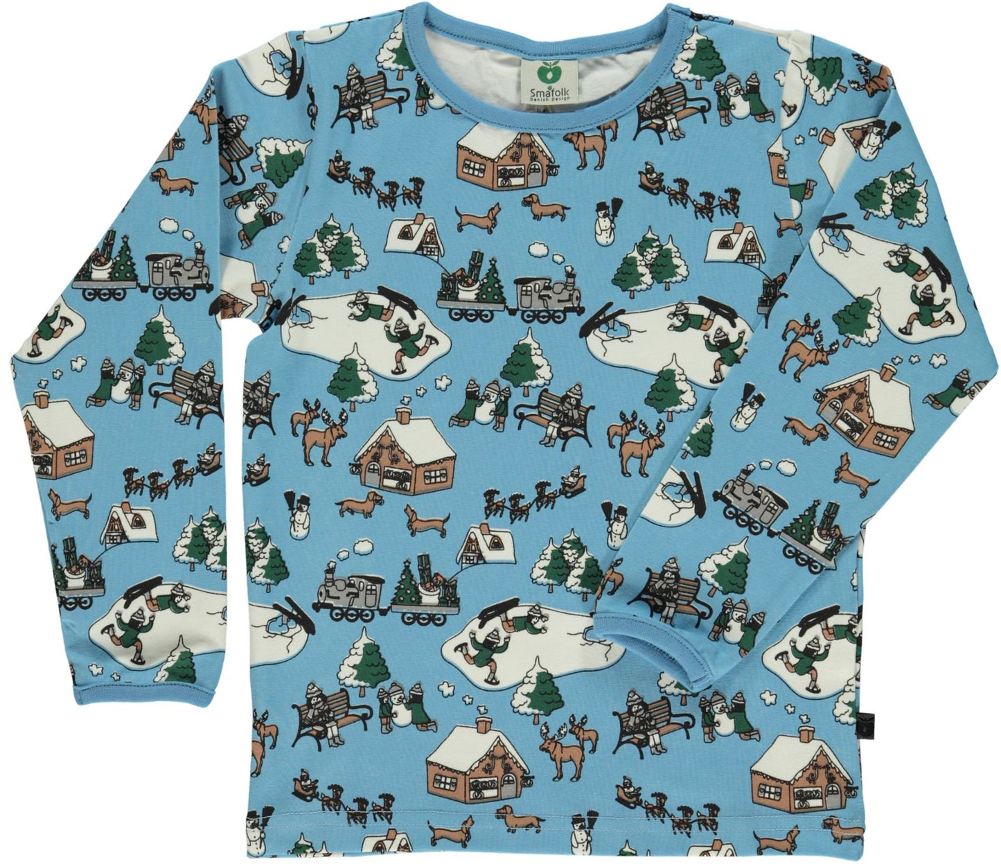 Langarmshirt mit Winterlandschaft