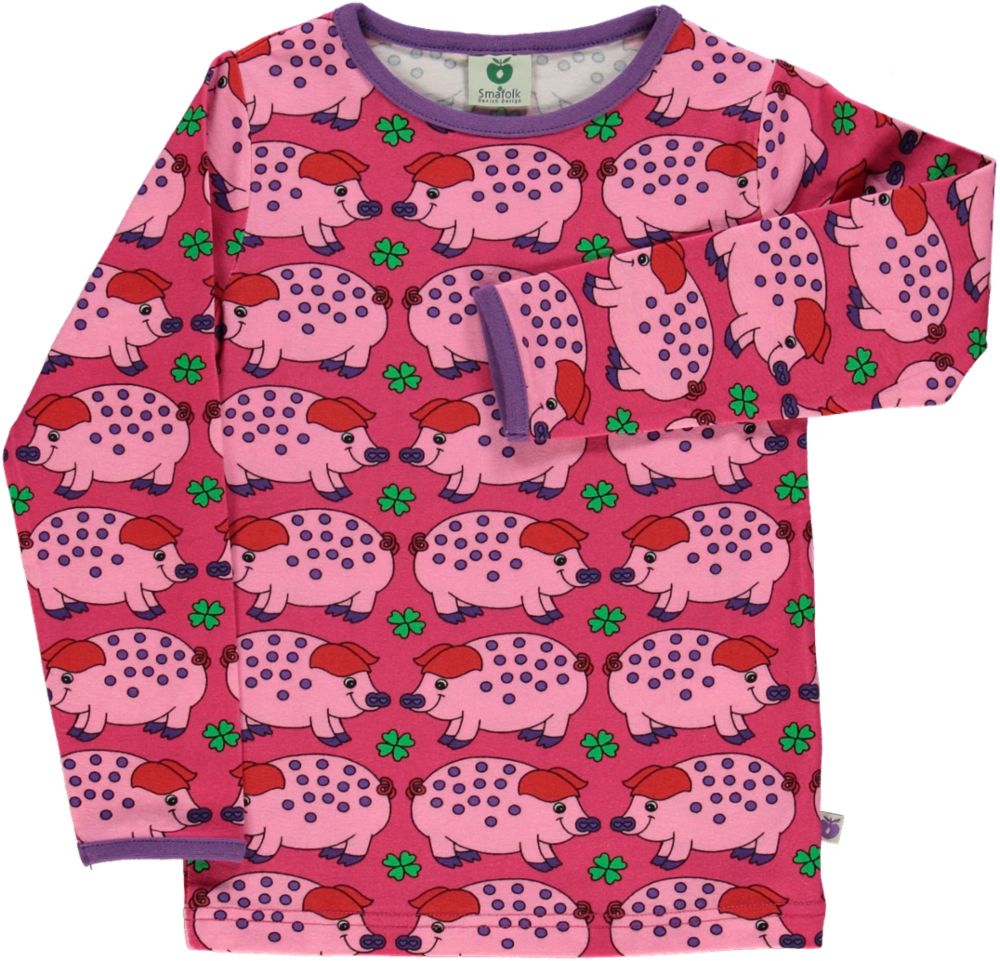 Langarmshirt mit Schweinchen