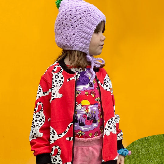 Langarmshirt mit Schwänen und Fröschen