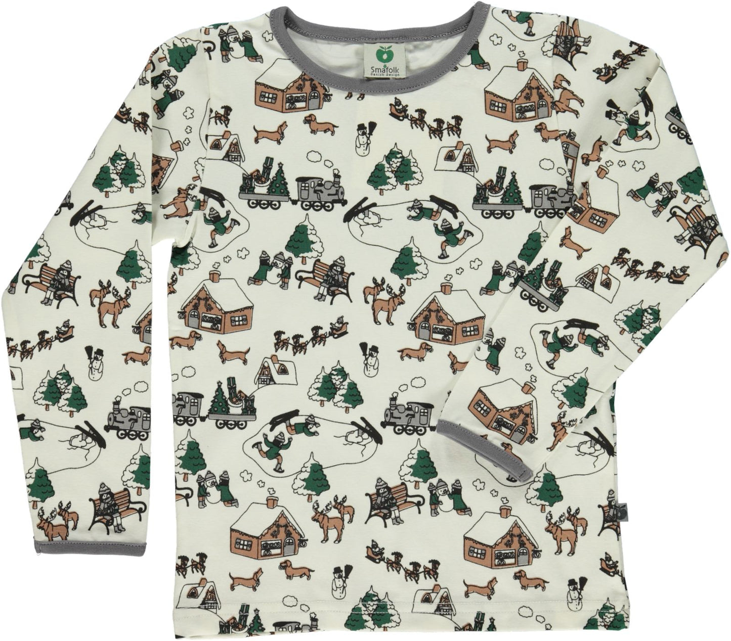 Langarmshirt mit Winterlandschaft