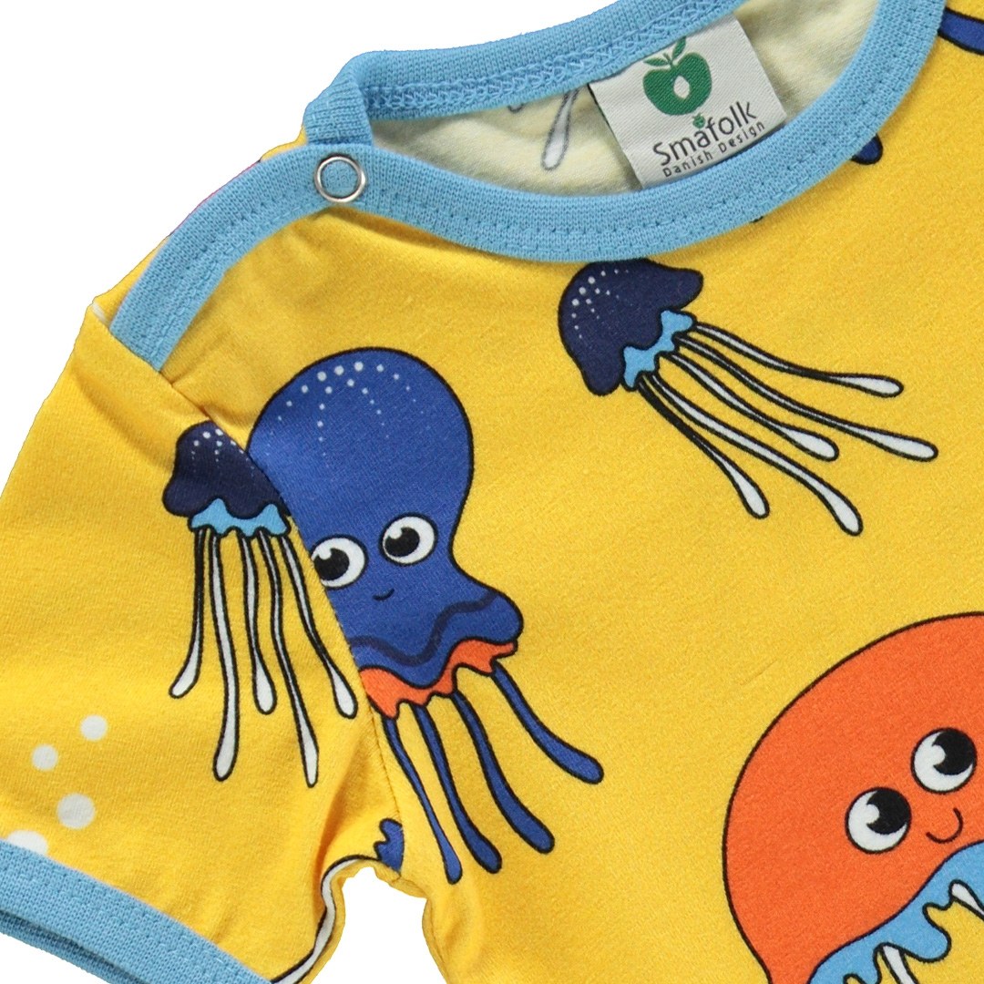 Kurzärmeliger Baby Body mit Qualle