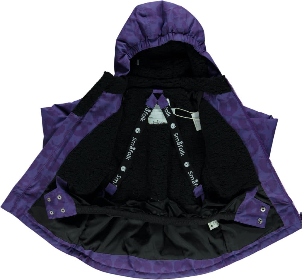 Winterjacke mit Äpflen