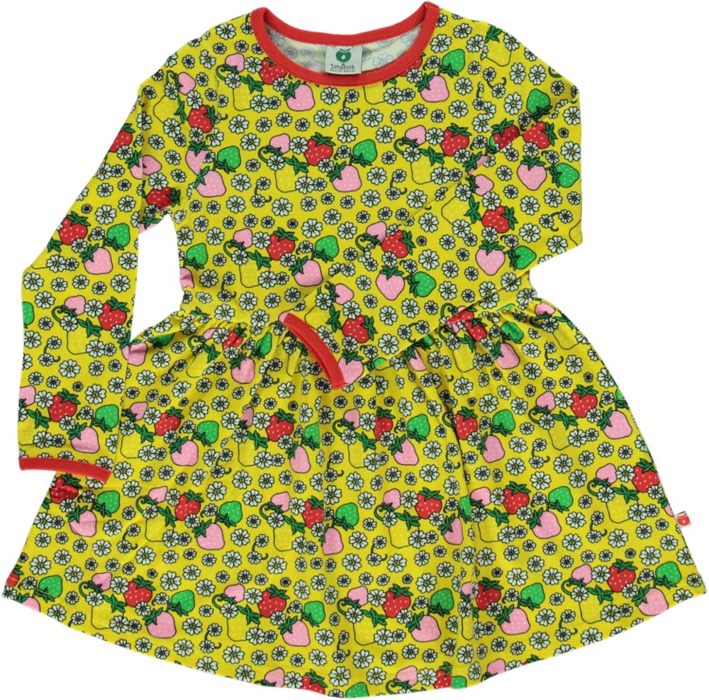 Dress LS. Strawberry