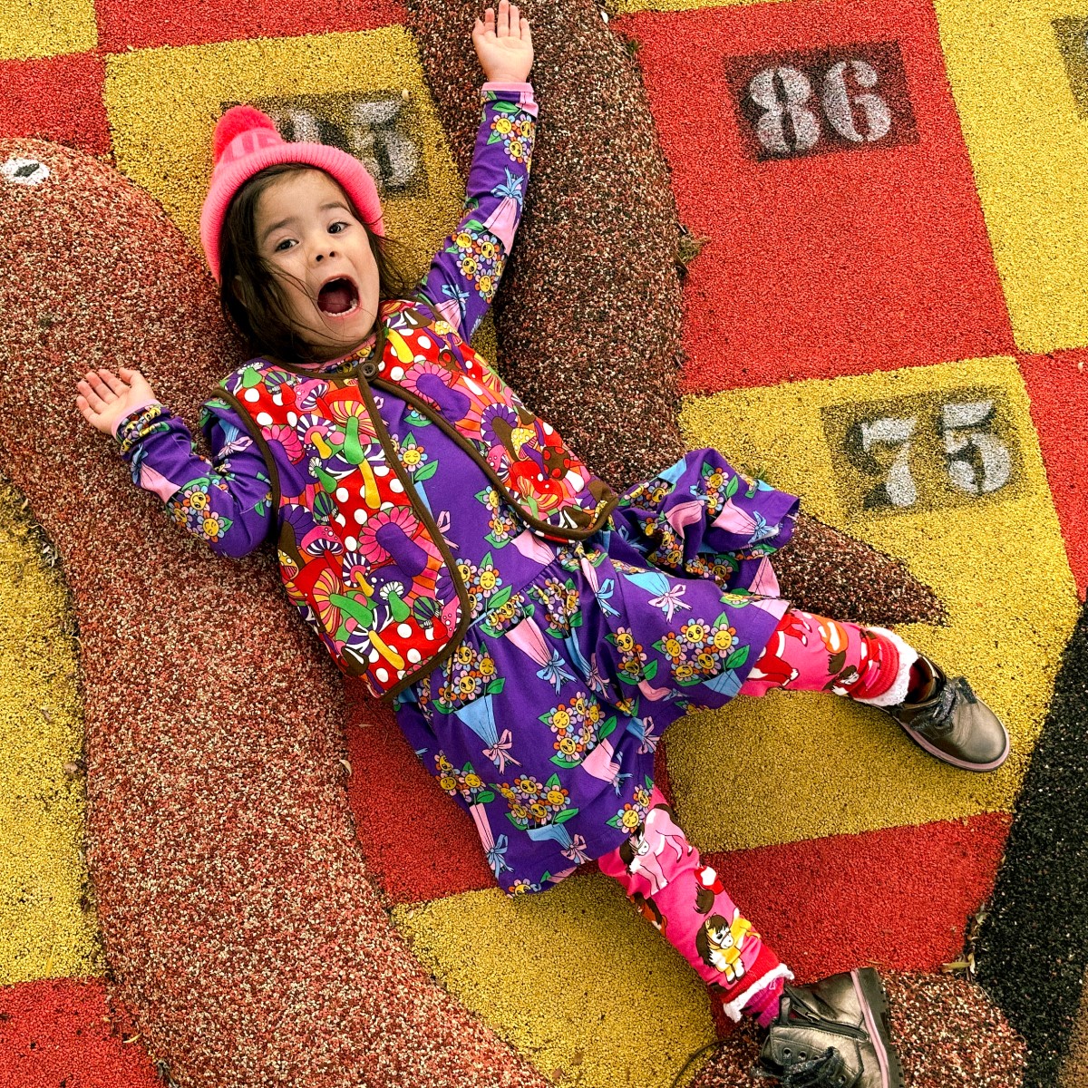 Kleid mit Blumensträußen