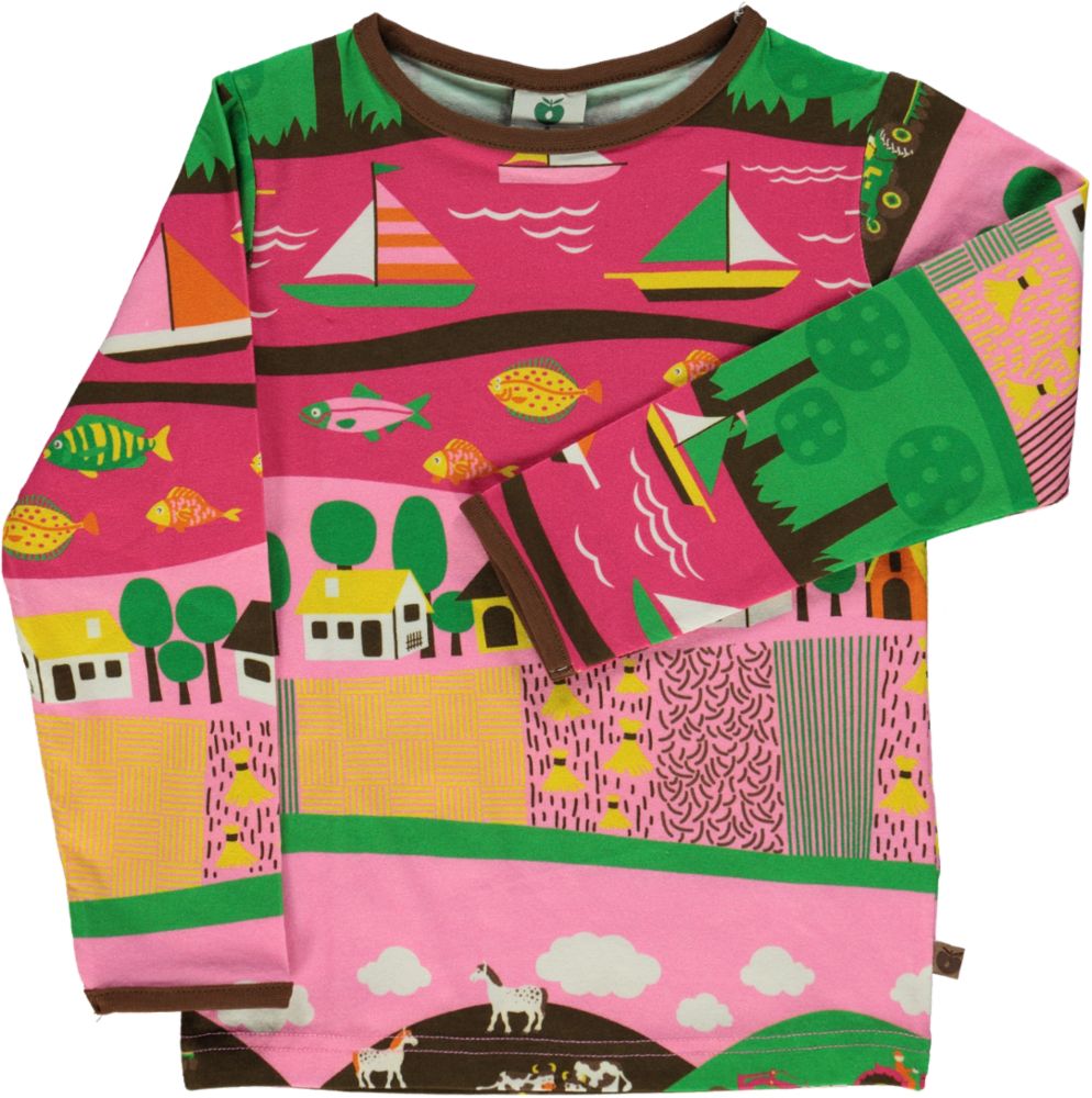Langarmshirt mit Landschaft