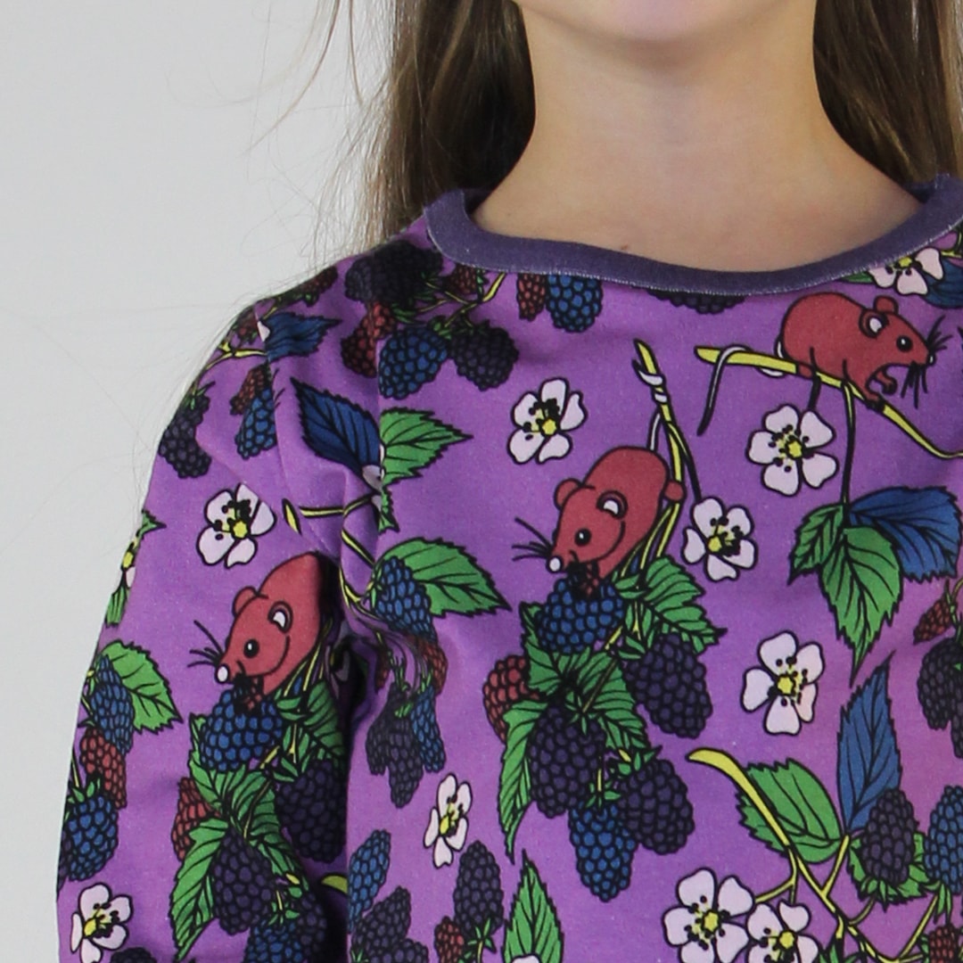 Langarmshirt mit Brombeeren