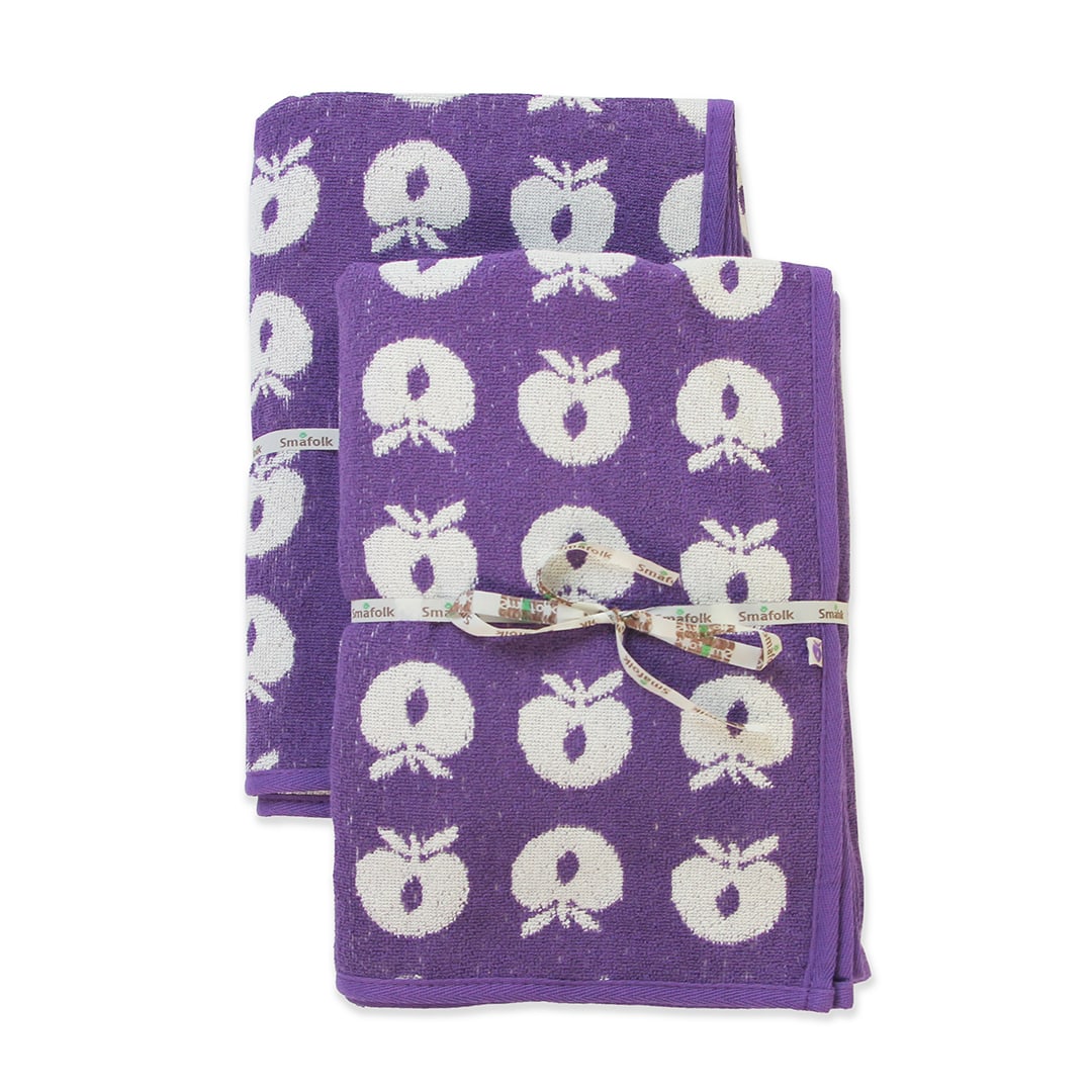 2er-Pack Handtuch 70x140 mit Äpfeln
