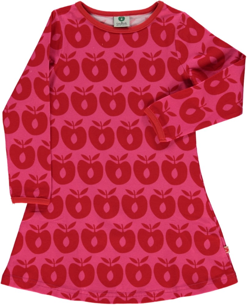 Kleid in A-Linie mit Äpfeln