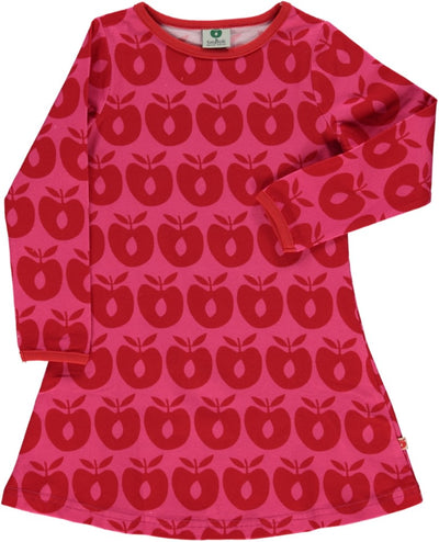 Kleid in A-Linie mit Äpfeln