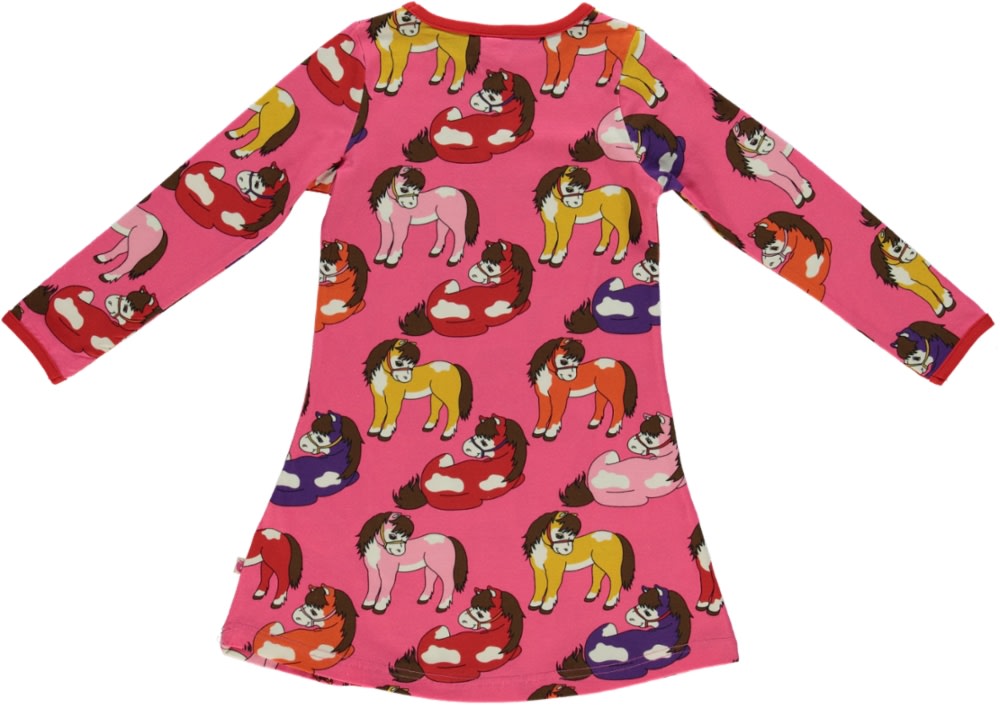 Kleid in A-Linie mit Pferden