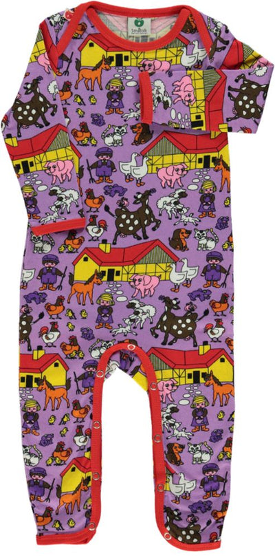 Langärmliger Strampler mit Nutztiere