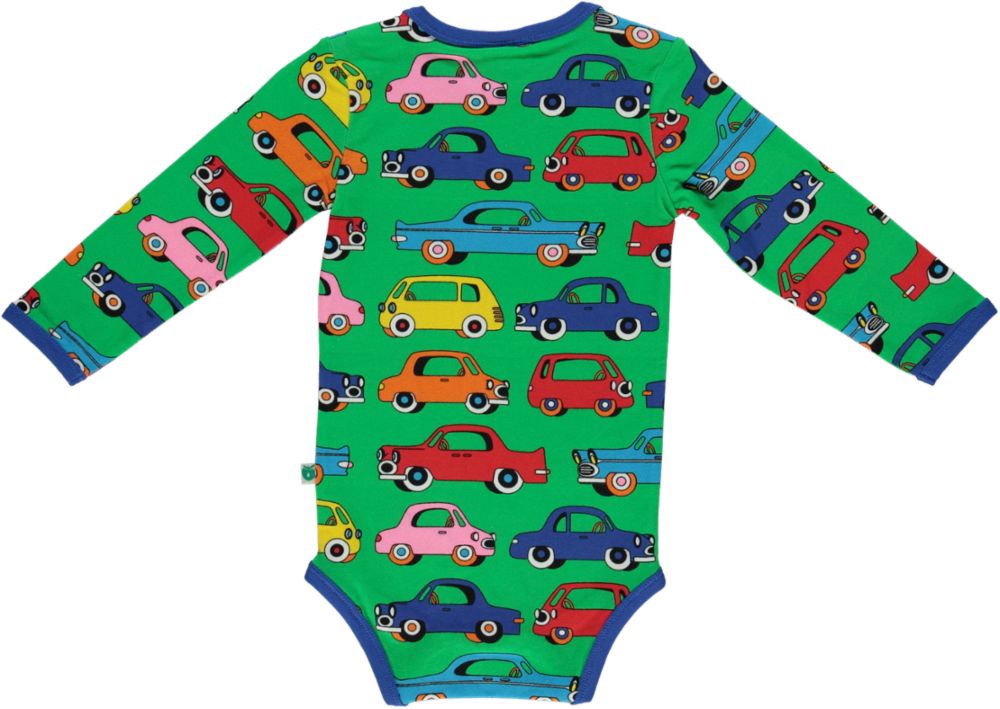 Langärmliger Baby Body mit Autos