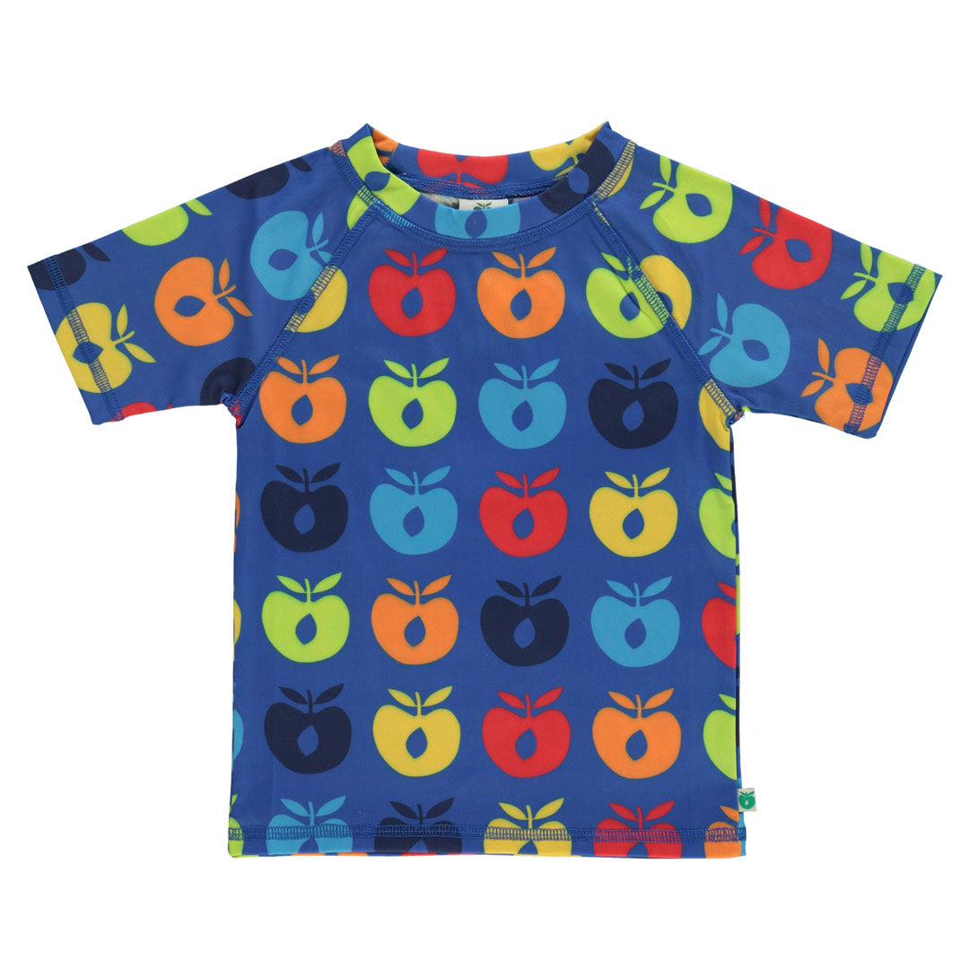 UV50-T-Shirt für Kinder mit Retro-Äpfeln