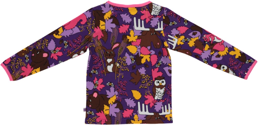 Langarmshirt mit Tiere des Waldes