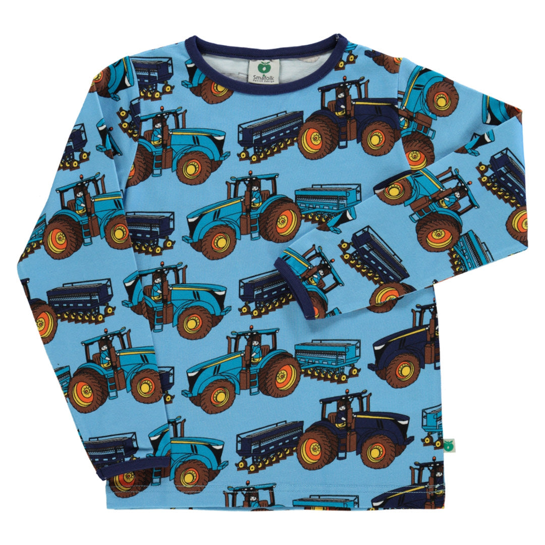 Langarmshirt mit Traktoren