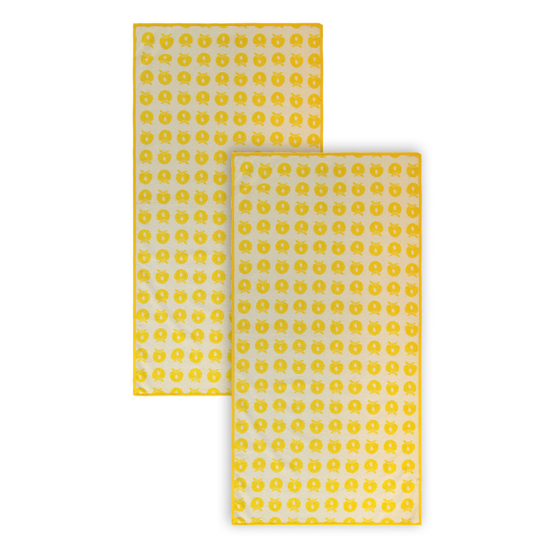 2er-Pack Handtuch 70x140 mit Äpfeln