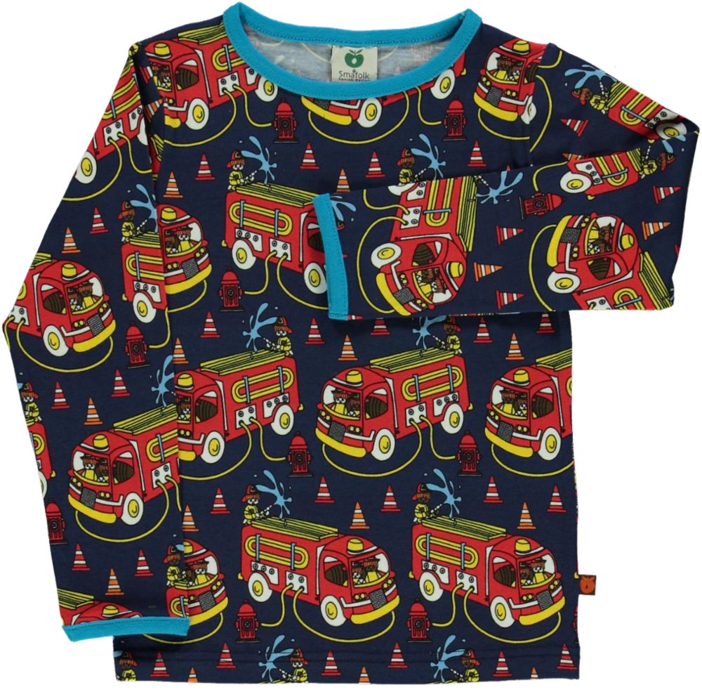 Langarmshirt mit Feuerwehrauto