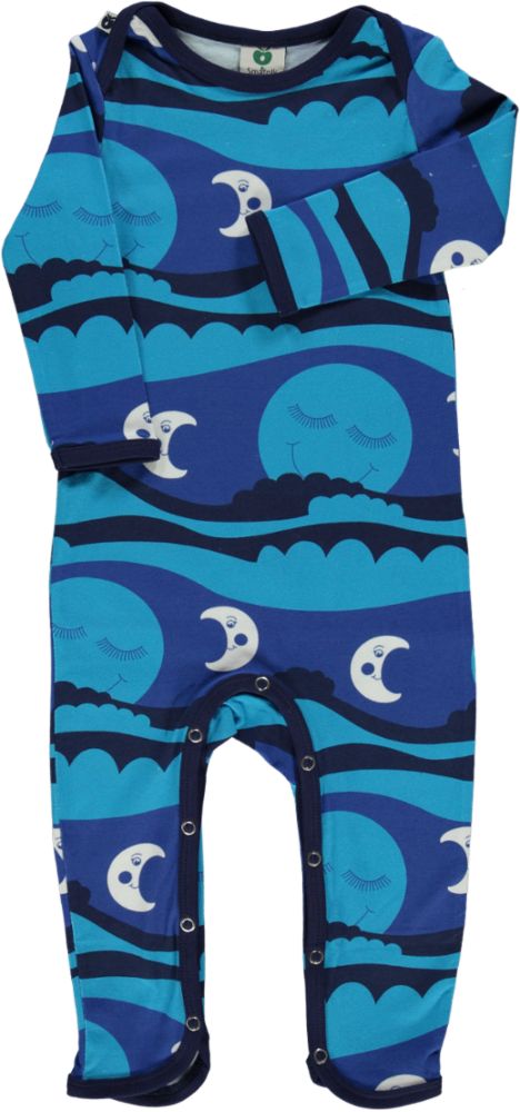 Langärmliger Strampler mit Sonne und Mond