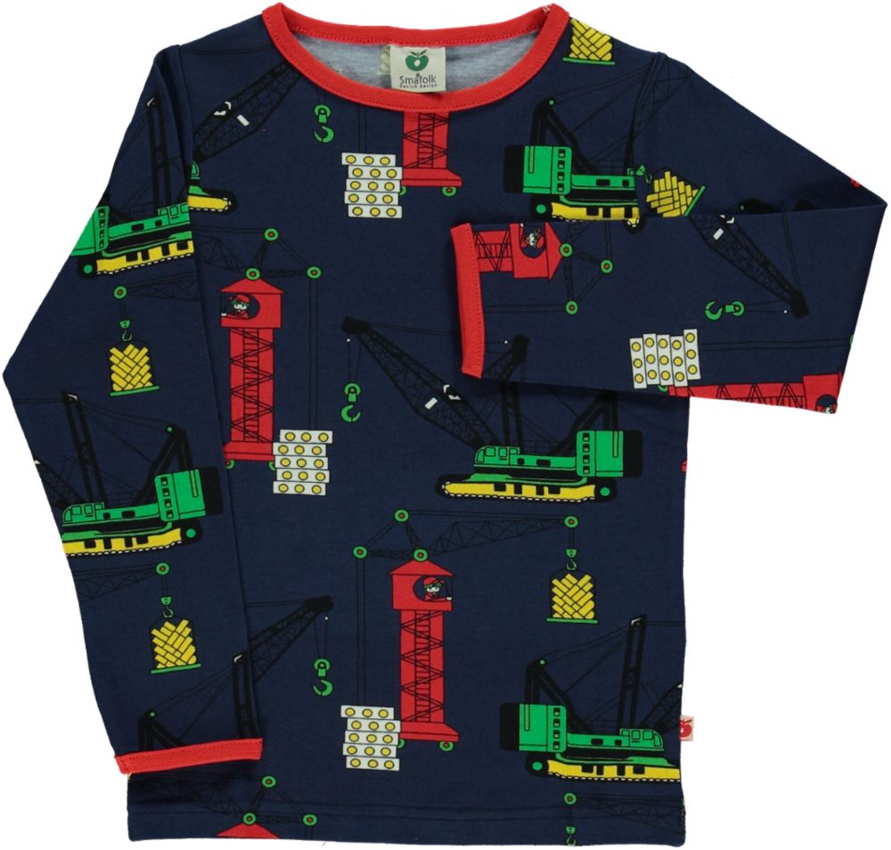 Småfolk WITH RACE CARS - T-shirt con stampa - teal/verde scuro Småfolk WITH RACE CARS - T-shirt con stampa - teal/verde scuro