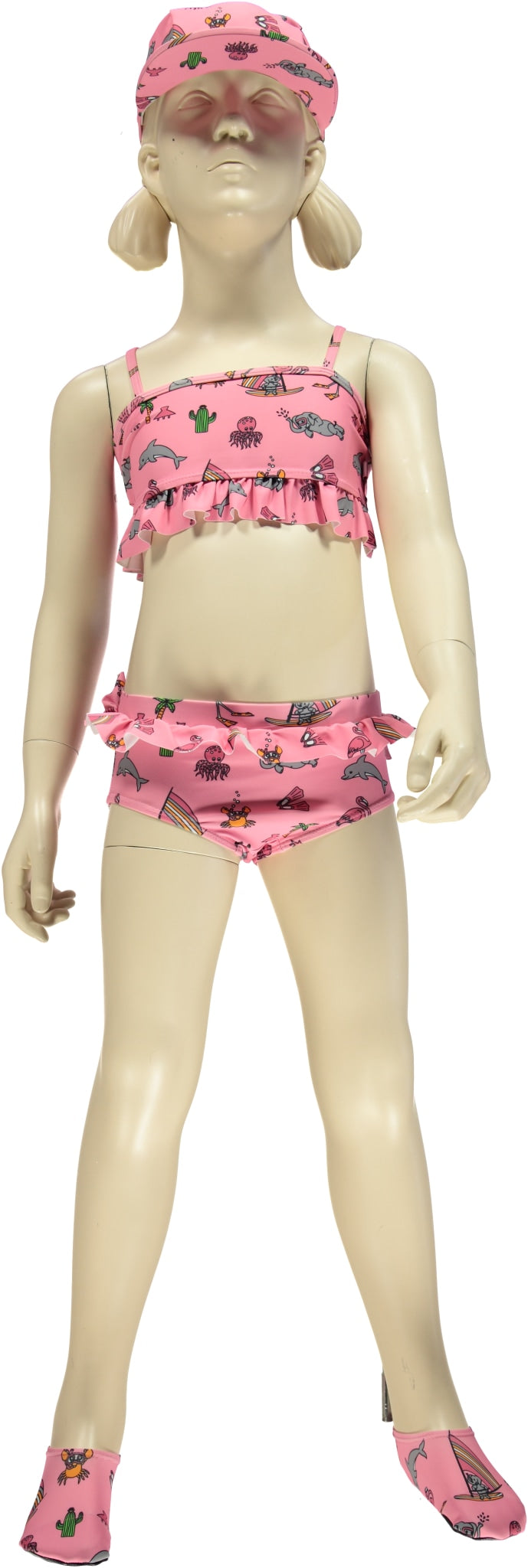 UV50 Bikini mit Rüschen und Unterwasserwelt