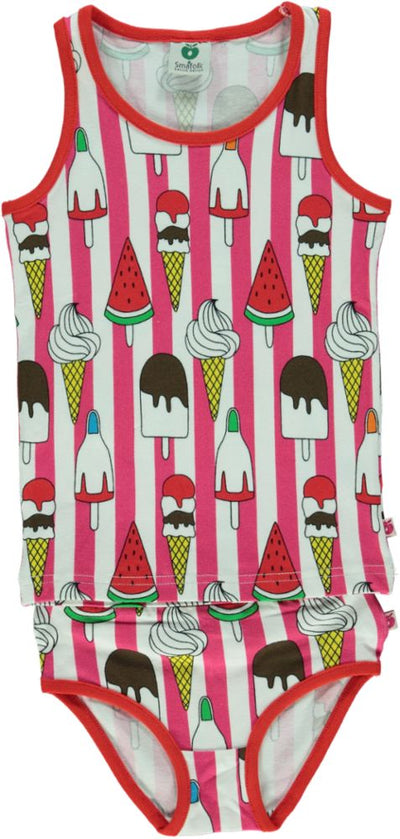 Underwear Girl. Ice cream