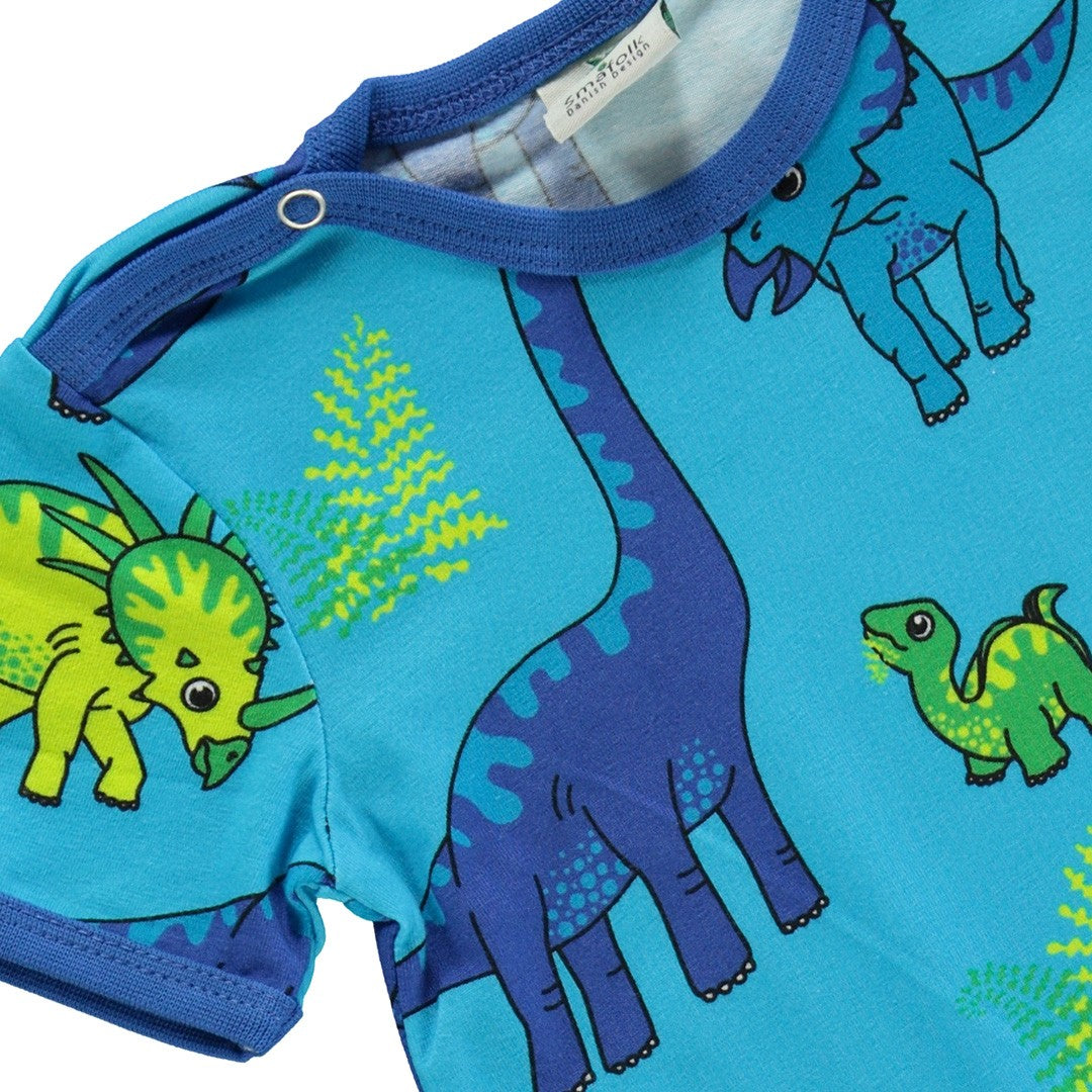 Kurzärmliger Strampler mit dinosaurier