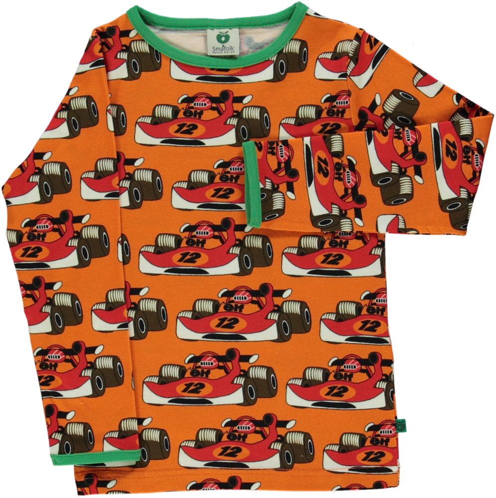 Langarmshirt mit Rennwagenmotiv