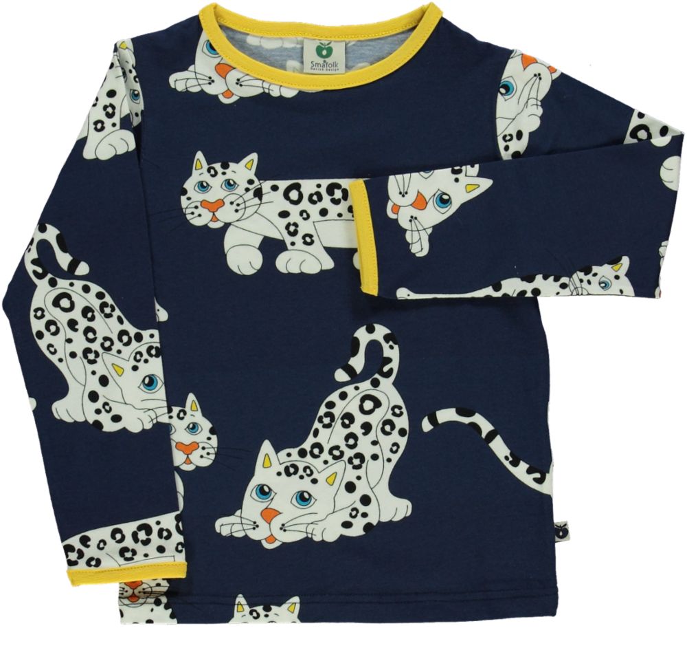 Langarmshirt mit Schneeleopard