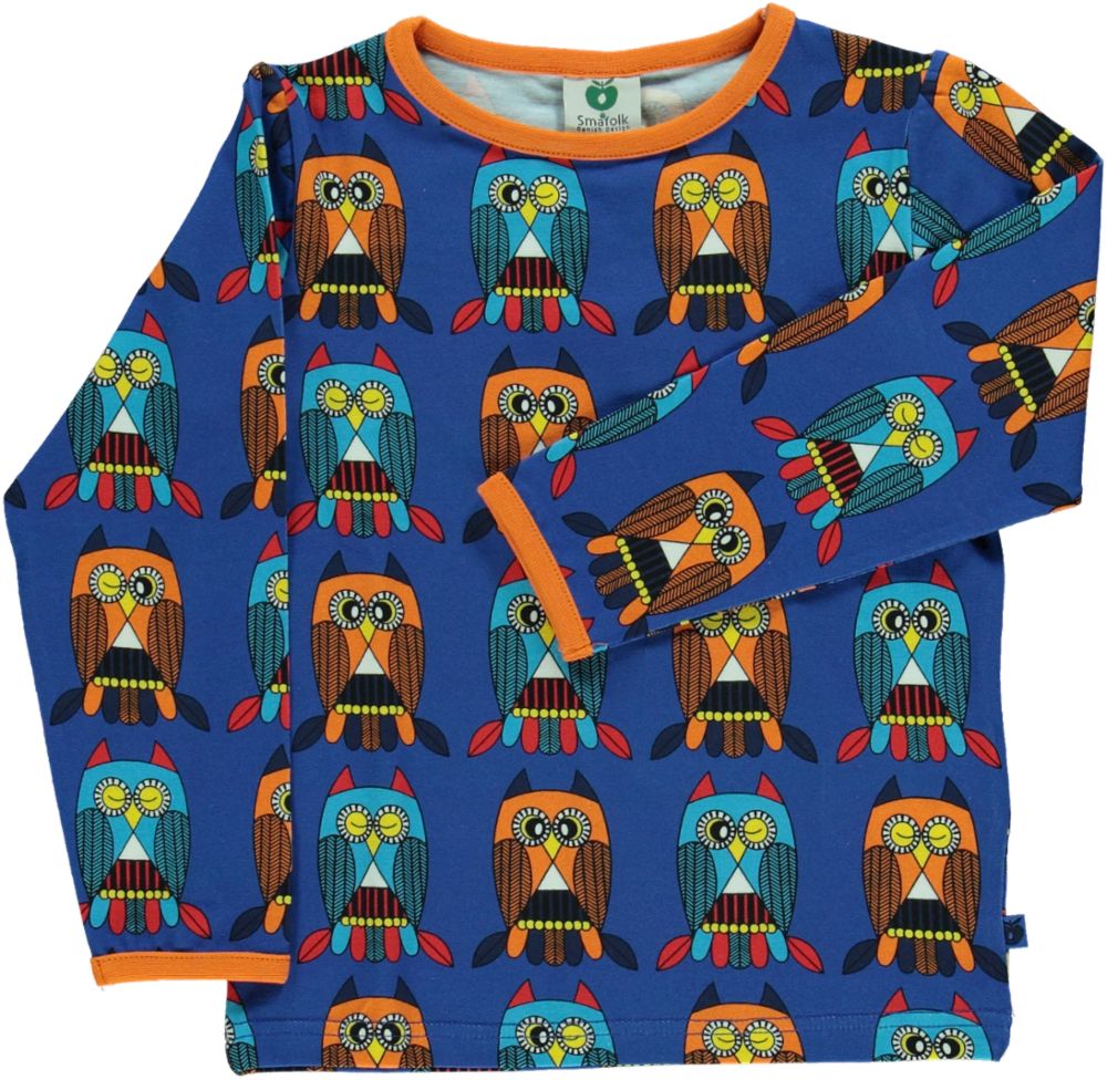 Langarmshirt mit Eulen