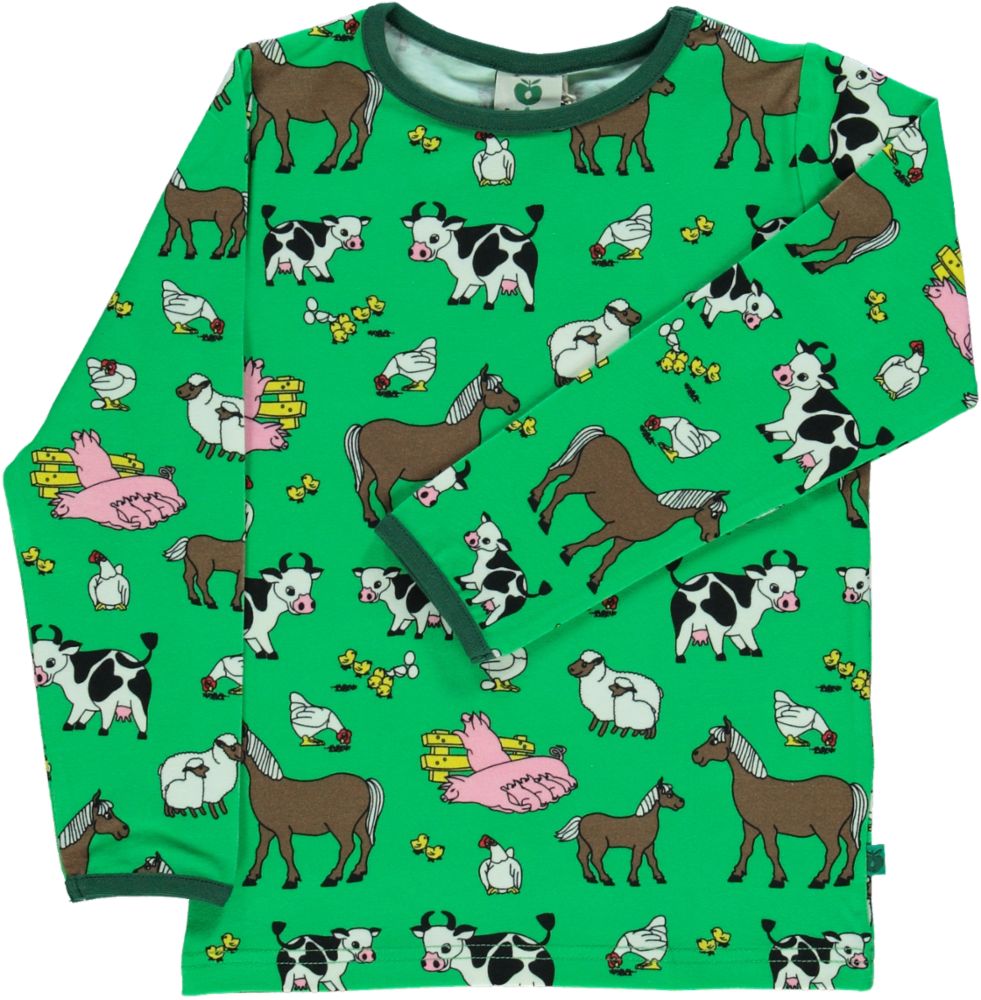 Langarmshirt mit Bauernhoftieren