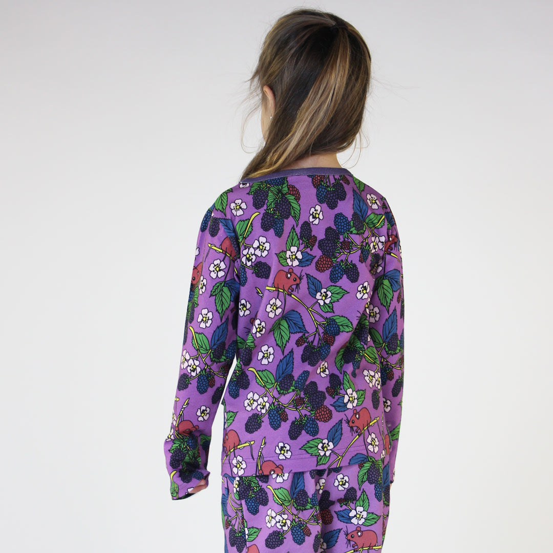 Langarmshirt mit Brombeeren