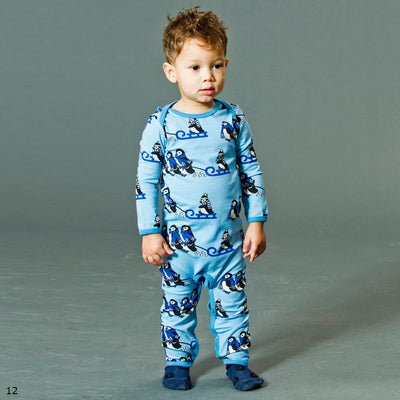 Langärmliger Strampler mit Pinguine