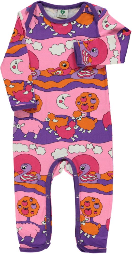 Langärmliger Strampler mit Schafe und Enten