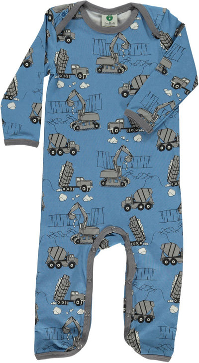 Langärmliger Strampler mit Maschinen