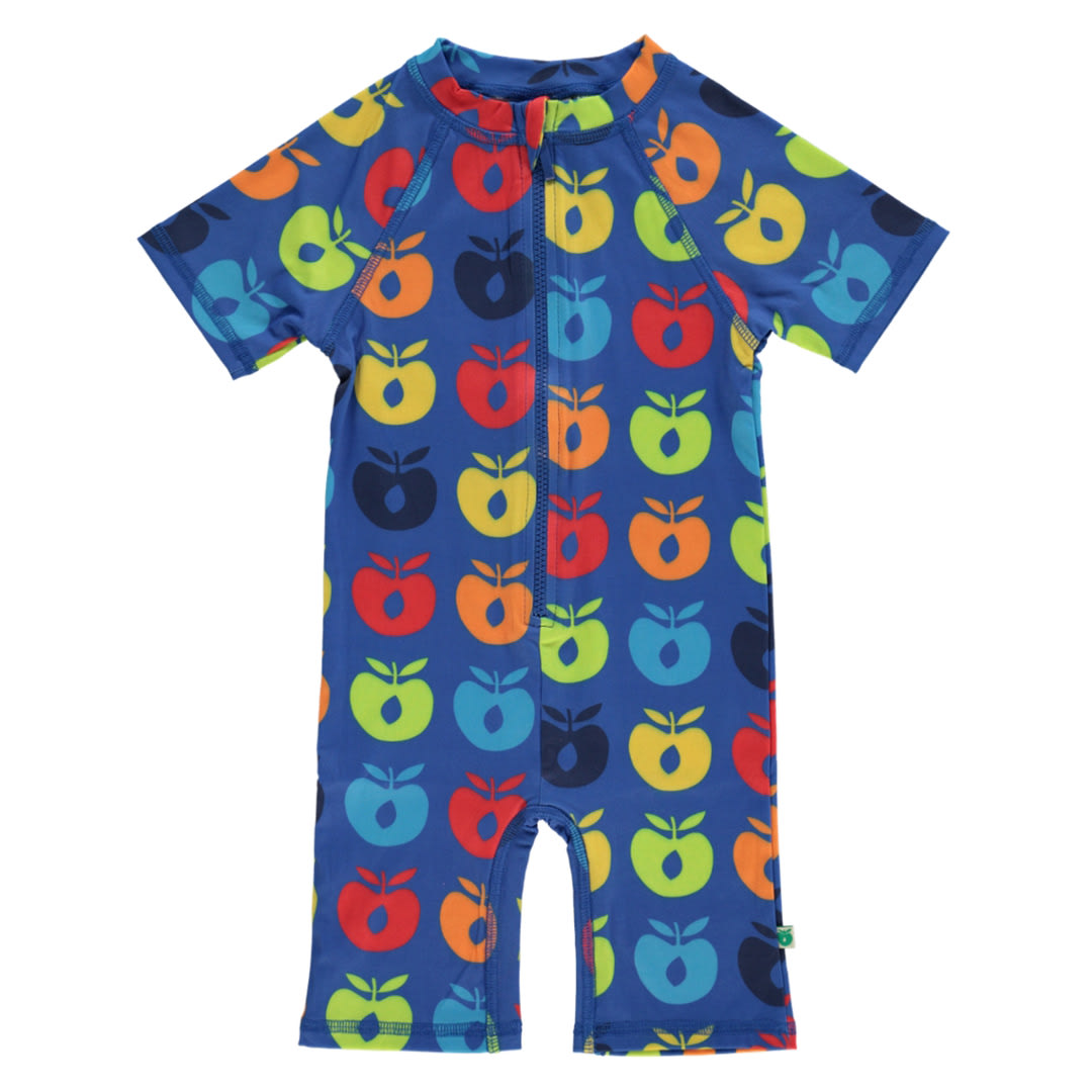 UV50 Badeanzug mit Retro-Äpfeln