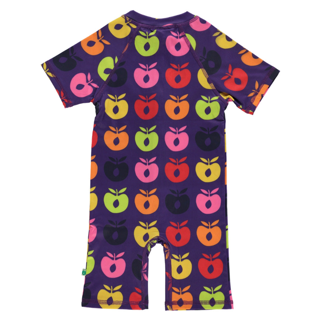 UV50 Badeanzug mit Retro-Äpfeln